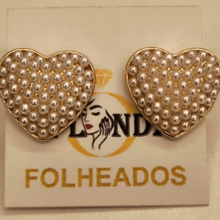 BRINCO CORAÇAO COM PEROLAS