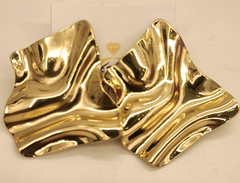 BRINCO ORGANICO ONDULADO - SEMIJOIA - COD 846