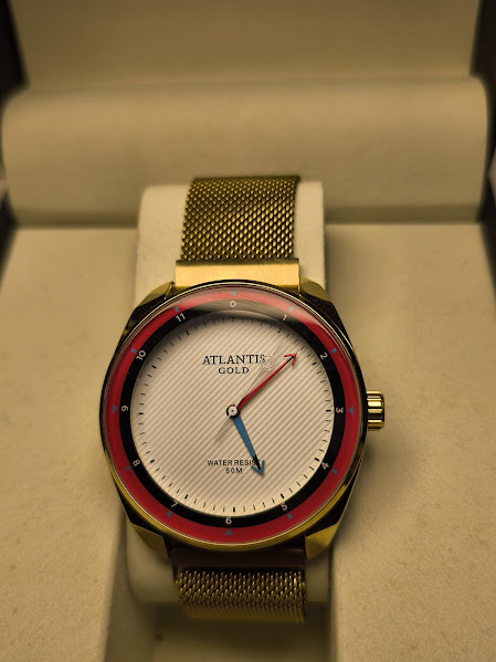 RELOGIO FEM. ATLANTIS GOLD PULSEIRA MAGNETICA COD 112