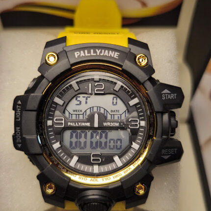 RELOGIO MASC. PALLYJANE - AMARELO