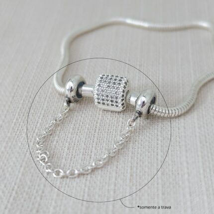 Trava da Pulseira Pandora Prata 925